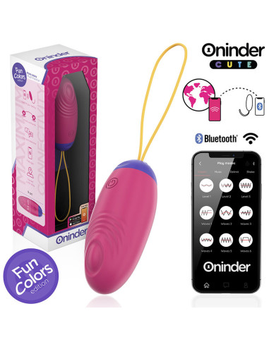 ONINDER CUTE - LOVE PLEASURE VIBRO-WAVE TAPPING SILICONE EGG - FREE WORLDWIDE APP