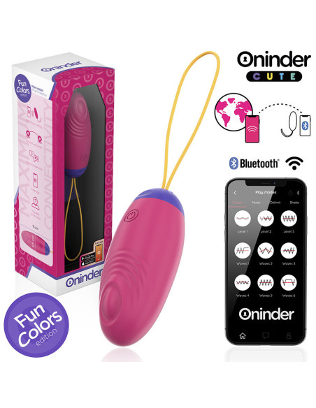 ONINDER CUTE - LOVE PLEASURE VIBRO-WAVE TAPPING SILICONE EGG - FREE WORLDWIDE APP