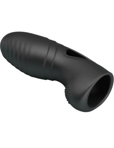 PRETTY LOVE - ALAN SILICONE FINGER VIBRATOR BLACK