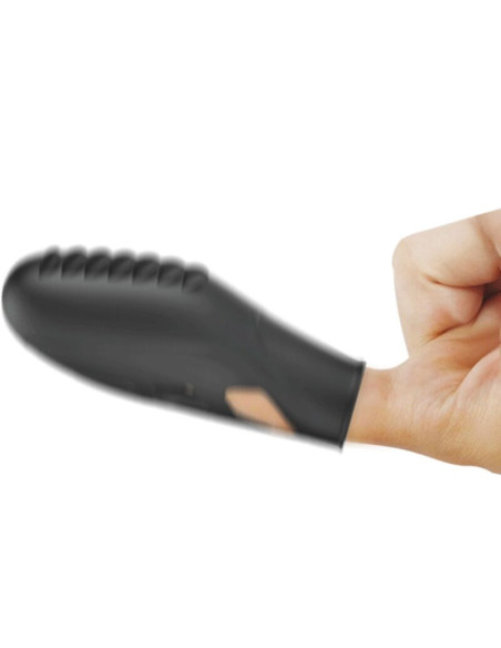 PRETTY LOVE - GILO SILICONE FINGER VIBRATOR BLACK