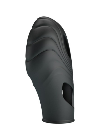 PRETTY LOVE - LICH SILICONE FINGER VIBRATOR BLACK