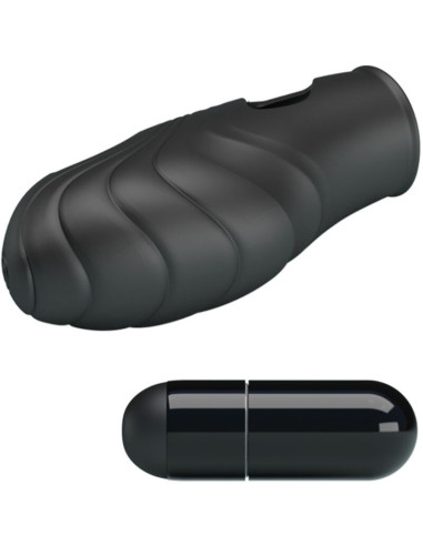 PRETTY LOVE - LICH SILICONE FINGER VIBRATOR BLACK