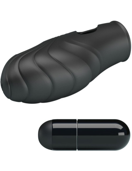 PRETTY LOVE - LICH SILICONE FINGER VIBRATOR BLACK