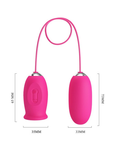 PRETTY LOVE - DAISY VIBRATING EGG CLITORIS STIMULATING TONGUE PINK