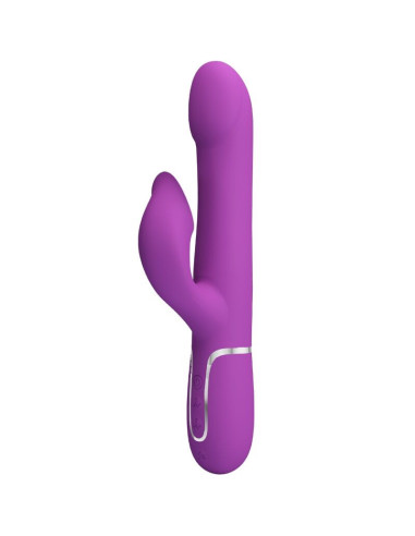 PRETTY LOVE - 4 IN 1 MULTIFUNCTION VIBRATOR and STIMULATOR PURPLE
