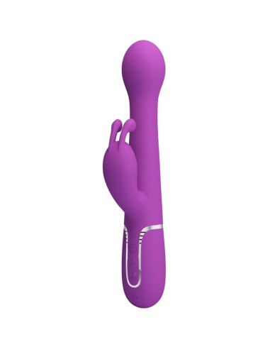 PRETTY LOVE - DEJON 3 IN 1 MULTIFUNCTION RABBIT VIBRATOR PURPLE