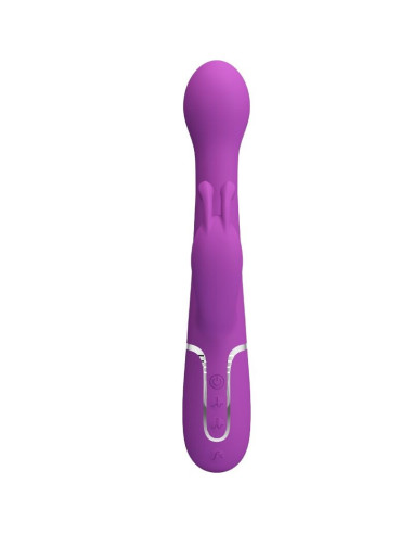 PRETTY LOVE - DEJON 3 IN 1 MULTIFUNCTION RABBIT VIBRATOR PURPLE