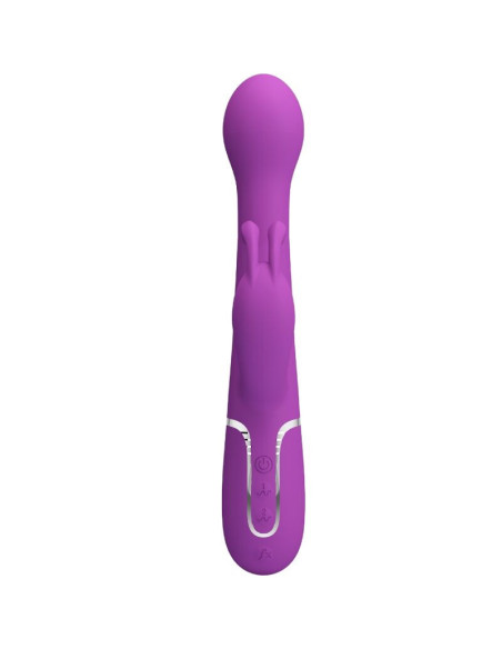 PRETTY LOVE - DEJON 3 IN 1 MULTIFUNCTION RABBIT VIBRATOR PURPLE