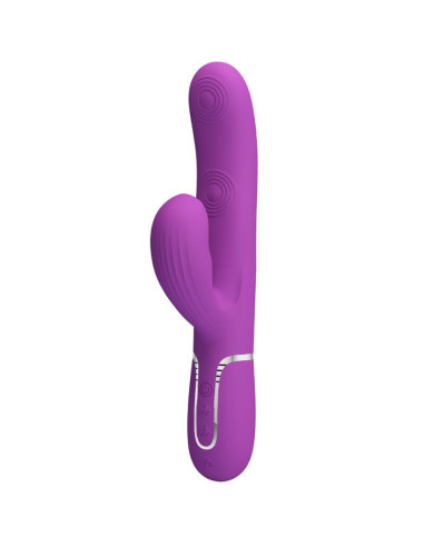 PRETTY LOVE - PERLITA 3 IN 1 MULTIFUNCTION RABBIT VIBRATOR PURPLE