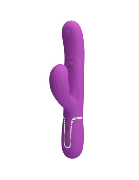 PRETTY LOVE - PERLITA 3 IN 1 MULTIFUNCTION RABBIT VIBRATOR PURPLE