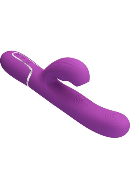 PRETTY LOVE - PERLITA 3 IN 1 MULTIFUNCTION RABBIT VIBRATOR PURPLE