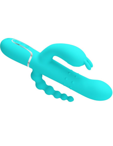 PRETTY LOVE - CAMMY 4 IN 1 MULTIFUNCTION TRIPPLE RABBIT VIBRATOR BLUE
