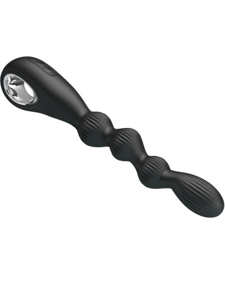 PRETTY LOVE - FEDERER ANAL VIBRATOR 12 VIBRATIONS BLACK