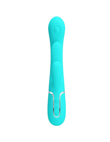 PRETTY LOVE - SHANIA TRIPLE RABBIT MULTIFUNCTION VIBRATOR 3 IN 1 BLUE
