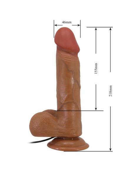 BAILE - BAHAMUT REALISTIC VIBRATOR 21.8 CM FLESH REMOTE CONTROL