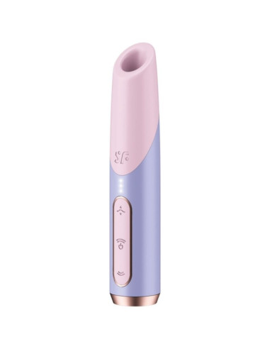 SATISFYER - BOLD KISS WAVE CLITORIS STIMULATOR PINK - VIOLET