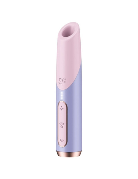 SATISFYER - BOLD KISS WAVE CLITORIS STIMULATOR PINK - VIOLET
