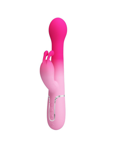 PRETTY LOVE - DEJON 3 IN 1 MULTIFUNCTION RABBIT VIBRATOR PINK