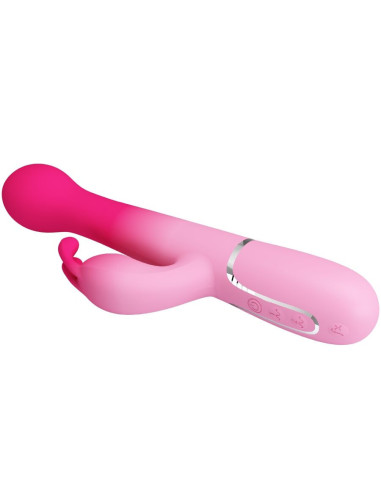 PRETTY LOVE - DEJON 3 IN 1 MULTIFUNCTION RABBIT VIBRATOR PINK