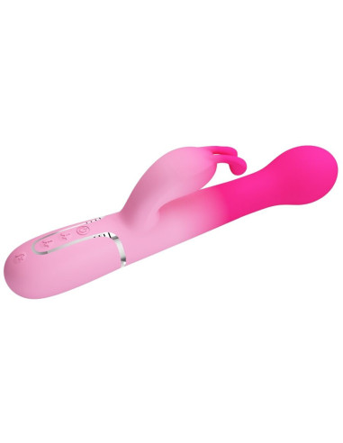 PRETTY LOVE - DEJON 3 IN 1 MULTIFUNCTION RABBIT VIBRATOR PINK
