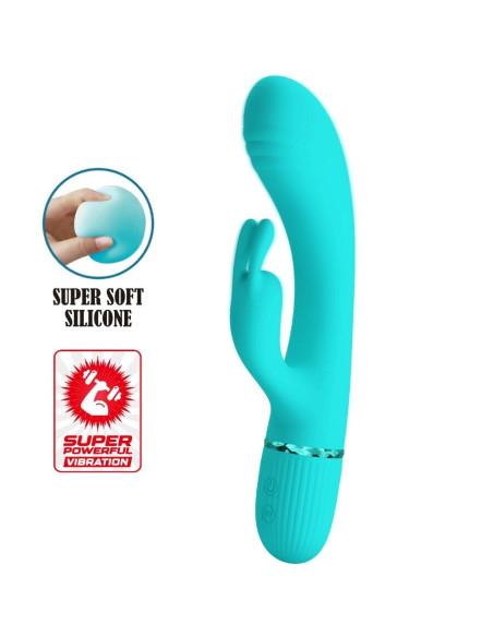 PRETTY LOVE - SCOCCO VIBRATOR RABBIT TURQUOISE