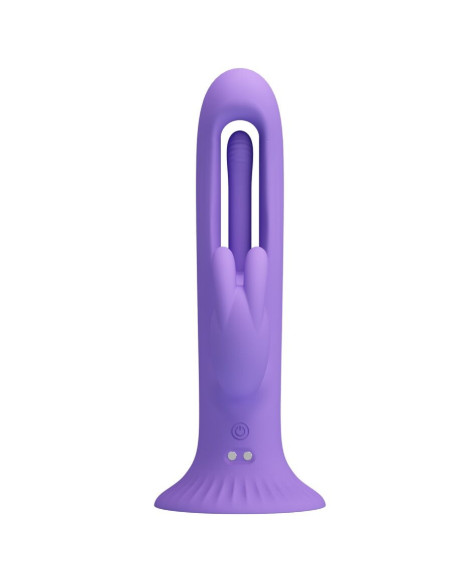 PRETTY LOVE - KILLMOULIS RABBIT VIBRATOR 12 VIBRATION MODES PURPLE