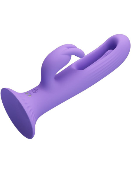 PRETTY LOVE - KILLMOULIS RABBIT VIBRATOR 12 VIBRATION MODES PURPLE