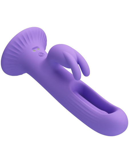 PRETTY LOVE - KILLMOULIS RABBIT VIBRATOR 12 VIBRATION MODES PURPLE