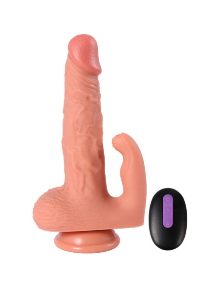 SHEQU - HAYDEN DILDO AND CLITORIS STIMULATOR WITH VIBRATION AND REMOTE CONTROL 16 CM