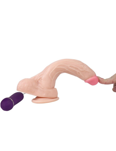 SHEQU - ŠVENTOJO DRAKONO VIBRATORIUS DILDO SU NUOTOLINIO VALDYMO PULTELIU 20,5 CM