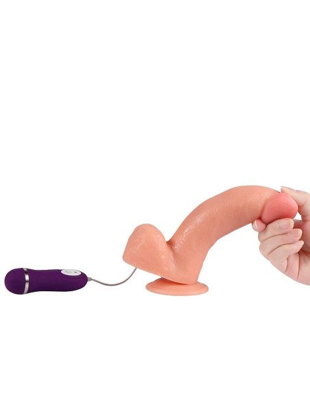 SHEQU - ADAM VIBRATOR DILDO WITH REMOTE CONTROL 21 CM