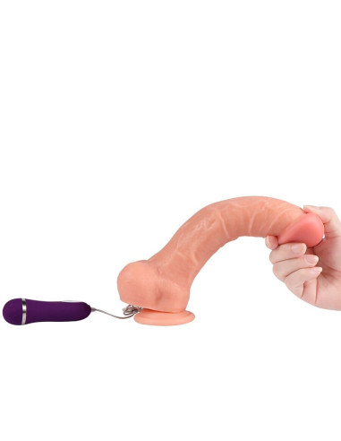 SHEQU - APOLO vibratorius-dildo su nuotolinio valdymo pultu 24,5 cm