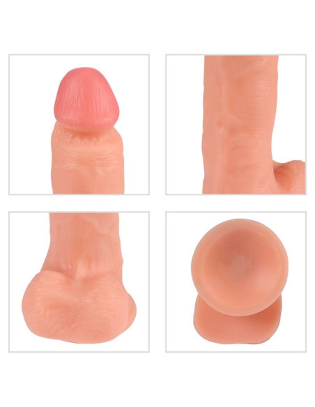 SHEQU - IRON DRAGON vibratorius-dildo su nuotolinio valdymo pultu 17,5 cm