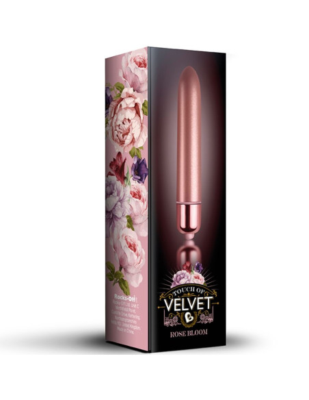 ROCKS-OFF - VIBRATING BULLET TOUCH OF VELVET ROSE BLOOM 10 SPEEDS