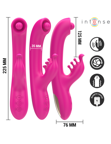INTENSE - CHRISTINA MULTIFUNCTION RABBIT VIBRATOR 22.5 CM PINK