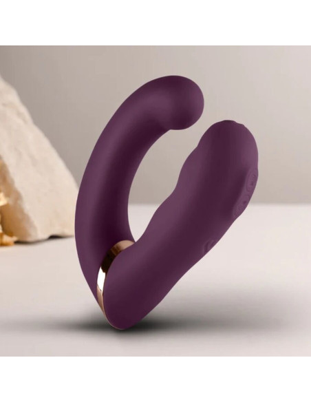 ROCKS-OFF - GEMINI DUAL VIBRATOR G-SPOT CLITORIS STIMULATOR PURPLE