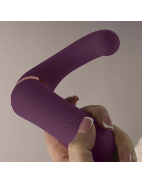 ROCKS-OFF - GEMINI DUAL VIBRATOR G-SPOT CLITORIS STIMULATOR PURPLE