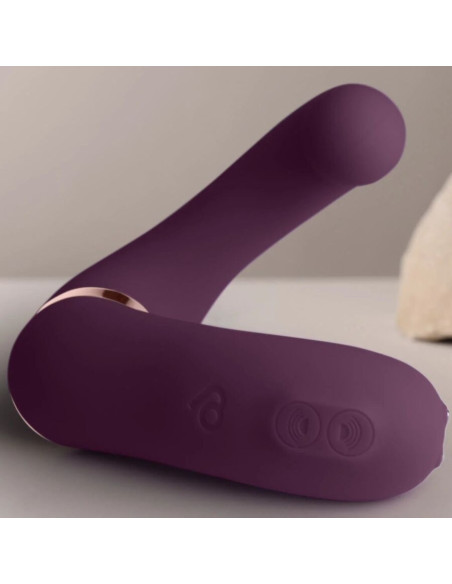 ROCKS-OFF - GEMINI DUAL VIBRATOR G-SPOT CLITORIS STIMULATOR PURPLE