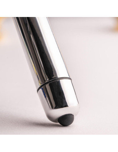 ROCKS-OFF - RO-80 CHROME VIBRATING BULLET SILVER