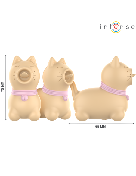 INTENSE - TOULOUSE STIMULATOR WITH 360º ROTATING TONGUE YELLOW