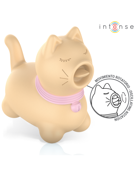 INTENSE - TOULOUSE STIMULATOR WITH 360º ROTATING TONGUE YELLOW