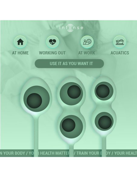 INTENSE - CHARLI KEGEL BALL KIT LIGHT JADE GREEN