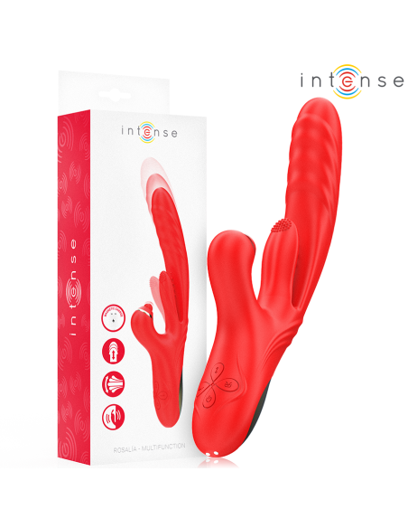 INTENSE - ROSALIA MULTIFUNCTION VIBRATOR 3 IN 1 RED