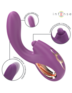 INTENSE - LALI DAUGIAFUNKCISG-SPOT  VIBRATORIAUS TAPPING ir THRUST ir VIBRATION PURPLE 2
