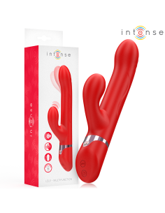 INTENSE - LELE MULTIFUNCTION VIBRATOR ROTATING and OSCILLATION and STIMULATION RED