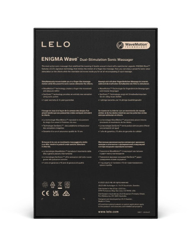 LELO ENIGMA WAVE trigubo vibravimo masažuoklis, juodas