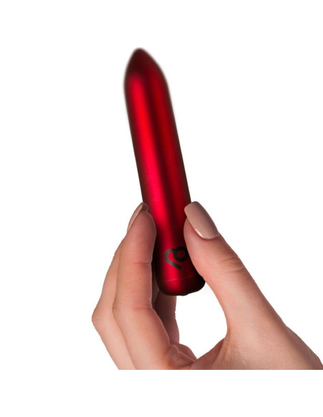 ROCKS-OFF - RECHARGEABLE VIBRATING BULLET POPPY RED