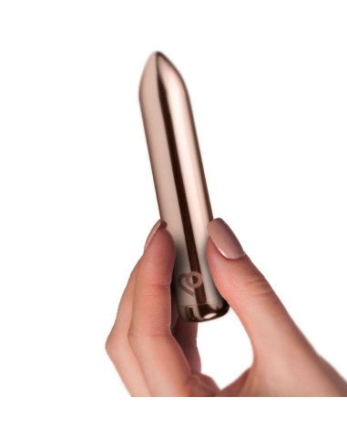 ROCKS-OFF - RECHARGEABLE VIBRATING BULLET GOLDEN ROSE