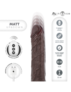MR INTENSE - MATT REALISTIC MULTIFUNCTION WITH VIBRATION UP AND DOWN REMOTE CONTROL 22 CM -O- 4 CM 2