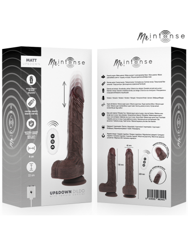 MR INTENSE - MATT REALISTIC MULTIFUNCTION WITH VIBRATION UP AND DOWN REMOTE CONTROL 22 CM -O- 4 CM